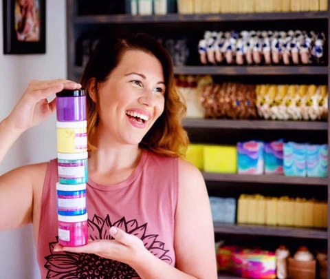 Michelle, the maker behind BombShell Soapery
